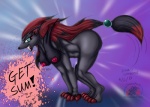 2013 all_fours anthro black_fur black_hair black_nose breasts claws female fur green_eyes hair hair_ring hanging_breasts long_hair looking_back multi-colored_hair nintendo nipples open_mouth pokémon red_hair snowfyre solo text tongue video_games zoroark
Rating: Questionable
Score: 3
User: Finchmaster
Date: January 31, 2014