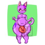 anthro balls belly big_balls big_belly big_bulge big_butt bulge butt genitals glistening glistening_body male moobs penis purple_body slightly_chubby small_penis solo teapot_(body_type) thick_thighs hornyyokai_(jefferson) animal_crossing nintendo bob_(animal_crossing) domestic_cat felid feline felis mammal 1:1 distracting_watermark hi_res watermark