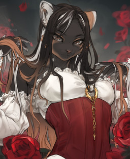 anthro biped breasts claws clothed clothed_anthro clothed_female clothing female fingers front_view fur hair looking_at_viewer simple_background solo hudojishe domestic_cat felid feline felis mammal 2026 digital_drawing_(artwork) digital_media_(artwork) hi_res