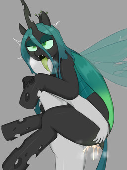 ambiguous_penetration bestiality black_body black_ears black_fur bodily_fluids carrying_another crown cum cum_inside duo eyelashes faceless_character faceless_male fangs female feral feral_penetrated fur genital_fluids green_eyes green_hair green_pupils green_sclera green_tongue grey_body grey_skin hair headgear hooves horn human_on_feral human_penetrating human_penetrating_feral humanoid_on_feral insect_wings interspecies long_hair long_horn male male/female narrowed_eyes penetration pupils queen royalty sex solo_focus teeth teeth_showing tongue tongue_out translucent translucent_hair translucent_wings wings confusedsabron friendship_is_magic hasbro my_little_pony mythology queen_chrysalis_(mlp) changeling_(mlp) equid equine human humanoid mammal mythological_creature mythological_equine unicorn 3:4 hi_res
