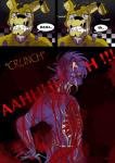 animatronic blood bodily_fluids comic death digital_media_(artwork) dying fazbear's_fright five_nights_at_freddy's five_nights_at_freddy's_3 gore grotesque_death hair human lagomorph leporid machine male mammal nomidot purple_man_(fnaf) rabbit robot scottgames springtrap_(fnaf) tears