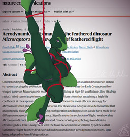 anthro areola bdsm bodily_fluids bondage bound breasts claws clitoris feathers female genital_fluids genitals green_body green_feathers looking_at_viewer nature_communications navel nipples non-mammal_breasts non-mammal_navel non-mammal_nipples purple_eyes purple_nipples raised_leg restraints rope rope_bondage rope_harness scientific_paper seductive sickle_claw solo tail text toe_claws vaginal_fluids vulva pitta_the_italian eddie_(pitta_the_italian) dinosaur dromaeosaurid feathered_dinosaur feathered_scalie microraptor prehistoric_species reptile saurischian scalie theropod absurd_res english_text hi_res