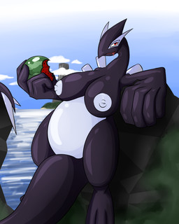 anthro anthrofied areola breasts eating female food fruit melon nipples outside overweight overweight_anthro overweight_female plant pokemorph solo watermelon conditional_dnp quin-nsfw nintendo pokemon generation_3_pokemon legendary_pokemon pokemon_(species) shadow_lugia shadow_pokemon 4:5 absurd_res digital_media_(artwork) hi_res