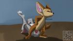 anthro anus bodily_fluids butt cum duo female genital_fluids genitals knot male penis pussy qr_code zander_the_raccoon disney zootopia finnick_(zootopia) judy_hopps canid canine fennec_fox fox lagomorph leporid mammal rabbit true_fox 16:9 widescreen