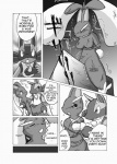 anthro anthrofied bdsm bodily_fluids bondage bound breasts canid canine cloth_gag comic dialogue english_text featureless_breasts female fur gag gagged generation_4_pokemon genital_fluids genitals greyscale group kurohane_karasu lagomorph lopunny lucario male male/female mammal monochrome nintendo pokemon pokemon_(species) pokemorph pussy rescue restraints rope rope_bondage sweat text vaginal_fluids wooden_horse_(device)