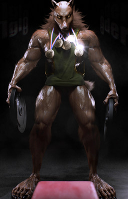 5_toes anthro barefoot bodily_fluids claws feet female muscular muscular_female sweat toe_claws toes vein veiny_muscles weights iglooder family_guy peter_griffin sicily_(brothersmiler) canid canine mammal absurd_res blender_(artwork) digital_media_(artwork) hi_res