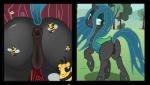 anus bee_sting butt female feral genitals green_eyes hair horn insect_wings long_hair pussy solo wings bsting flowerofthesea friendship_is_magic hasbro my_little_pony queen_chrysalis_(mlp) arthropod bee changeling equid equine horse hymenopteran insect mammal 2015 alpha_channel