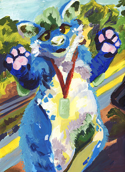 4_fingers ambiguous_gender animal_genitalia anthro armpit_hair badge balls belly biped blue_body blue_fur body_hair bulge car chest_tuft clothing cloud collar costume countershading crotch_tuft day desert detailed_background dog_tags featureless_crotch female feral fingers fluffy forest front_view fur fursuit genitals gesture grass green_body green_eyes green_fur hair hairy handpaw happy happy_trail hill jewelry landscape looking_at_viewer looking_up male markings mountain multicolored_body multicolored_fur murrsuit nature nature_background necklace nude open_mouth outside overweight overweight_anthro overweight_male pawpads paws pink_pawpads plant plushie pubes public road semi-anthro sheath sidewalk sign sky slightly_chubby slightly_chubby_male smile solo standing street tail teeth tree tuft vehicle waving white_belly white_body white_fur yellow_body yellow_eyes yellow_fur yellow_sclera zaverose mythology animate_inanimate canid canine canis domestic_dog dragon felid fox hybrid lagomorph mammal mythological_creature mythological_scalie reptile scalie wolf painting_(disambiguation) absurd_res digital_media_(artwork) digital_painting_(artwork) half-length_portrait hi_res painting_(artwork) portrait traditional_media_(artwork) watercolor_(artwork)