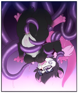 abdominal_bulge anthro border bound breasts eyewear female female/tentacles fur genitals glasses hair nude open_mouth penetration sex simple_background smile solo suspended_via_tentacles suspension teeth tentacle_in_vagina tentacle_penetration tentacle_sex tentacles thick_thighs tongue upside_down vaginal vaginal_penetration vulva white_border wings backsash american_opossum mammal marsupial 2021 absurd_res digital_media_(artwork) hi_res