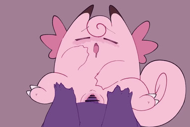 2_toes anthro anthro_on_anthro anthro_penetrated anthro_penetrating anthro_penetrating_anthro anvil_position biped blissful_mouth blush censor_bar censored_genitalia censored_penis claws crotch_tuft curled_tail duo eyes_closed feet female female_penetrated first_person_view from_front_position genitals grey_background head_tuft ineffective_censorship legs_up looking_pleasured low-angle_view lying male male/female male_penetrating male_penetrating_female mostly_offscreen_anthro mostly_offscreen_male nude nude_anthro nude_female nude_male on_back open_mouth penetrating_pov penetration penile penile_penetration penis penis_in_vagina pink_body pink_vulva purple_body purple_penis sex simple_background spread_legs spreading tail thrusting toes tuft vaginal vaginal_penetration vulva white_claws worm's-eye_view ariarik_o0 nintendo pokemon clefable generation_1_pokemon gengar pokemon_(species) 2026 3:2 animated censored digital_drawing_(artwork) digital_media_(artwork) english_description frame_by_frame loop no_sound short_playtime video