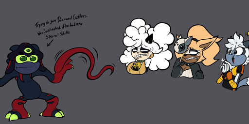 anthro bell bell_collar claws clothing collar embarrassed female finger_claws fluffy fluffy_hair green_eyes green_sclera group hair jacket male markings mask striped_markings striped_tail stripes tail tail_markings tentacles toe_claws topwear invdrscar idw_publishing sega sonic_the_hedgehog_(comics) sonic_the_hedgehog_(idw) sonic_the_hedgehog_(series) lanolin_the_sheep_(sonic) plagg_(invdrscar) tangle_the_lemur whisper_the_wolf black_arms_(sonic) bovid canid canine canis caprine lemur mammal primate ring-tailed_lemur sheep strepsirrhine wolf hi_res