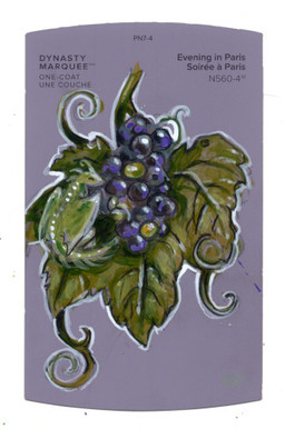 ambiguous_gender black_eyes feral food fruit grape green_body leaf membrane_(anatomy) membranous_wings paint_sample_card plant solo text wings heather_bruton 2026 acrylic_painting_(artwork) colored_pencil_(artwork) english_text low_res painting_(artwork) traditional_media_(artwork) traditional_painting_(artwork)
