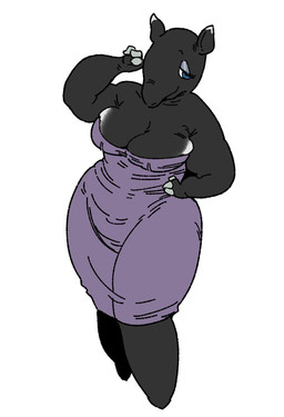 anthro bare_shoulders barefoot bedroom_eyes big_breasts big_eyes big_iris black_body black_breasts black_ears black_eyebrows black_fur blue_eyes blue_eyeshadow breasts claw_fingers claws closed_smile clothed clothed_anthro clothed_female clothing curved_eyebrows dark_body dark_fur dipstick_tail dress eyebrows eyelashes eyeshadow featureless_feet feet female fur glistening_eyelids grey_claws half-closed_eyes hand_on_hip hand_on_own_hip iris legs_together light_body long_eyelashes looking_at_viewer makeup markings monotone_background mouth_closed multicolored_body multicolored_breasts multicolored_ears narrowed_eyes pose pupils purple_clothing purple_dress seductive simple_background skimpy smile smiling_at_viewer solo standing tail tail_markings thick_thighs thin_eyebrows three-quarter_view two_tone_body two_tone_breasts two_tone_ears white_background white_breasts white_ears white_sclera white_tail_tip wide_hipped_anthro wide_hipped_female wide_hips sori0414 mammal tapir 2025 digital_drawing_(artwork) digital_media_(artwork) full-length_portrait hi_res portrait