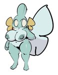 anthro big_breasts big_tail breasts feet female freckles genitals huge_breasts nipples nude pussy simple_background smile solo tail thick_thighs white_background 1upgobbo nintendo pokemon kay_(1upgobbo) generation_3_pokemon mudkip pokemon_(species) absurd_res hi_res