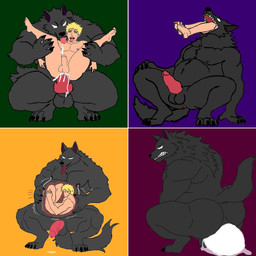 anal anal_oviposition anal_penetration anthro balls belly big_balls big_belly big_butt big_penis bodily_fluids butt crouching duo egg egg_vore full_tour genitals gestation huge_balls huge_belly huge_butt huge_penis lactating licking male male/male muscular muscular_male nude ovigestation oviposition penetration penile penile_penetration penis penis_in_ass pregnant pregnant_male safe_vore soft_vore tail tongue vore talleth mythology canid canine canis human humanoid mammal mythological_canine mythological_creature werecanid werecanine werecreature werewolf wolf 1:1 comic hi_res