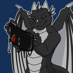 anthro black_body bottomwear claws clothing dorsal_fin dorsal_frill dripping ear_fins fin frill_(anatomy) goo_clothing grey_body horn latex latex_bottomwear latex_clothing latex_shorts latex_underwear looking_at_viewer male multicolored_body null_bulge red_eyes shorts spines stare underwear wings nikogami mythology negadrake dragon mythological_creature mythological_scalie scalie 1:1 2025 alpha_channel