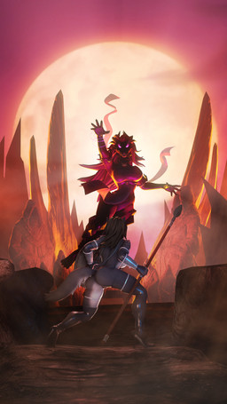 anthro armor bikini black_body black_scales body_rings boots bottomwear bottomwear_aside bra bracelet breasts butt clothed clothing clothing_aside duo fantasy female footwear fur grey_body grey_fur hair high_boots high_heeled_boots high_heels horn jewelry light loincloth loincloth_aside magic melee_weapon moon moonlight muscular one-piece_swimsuit polearm purple_body purple_eyes purple_scales scales shield shoes sling_bikini spear swimwear sword tail two-piece_swimsuit unconvincing_armor underwear weapon rodinsinker petruz_(modeler) mythology agape_(petruz) wolf_(petruz) canid canine canis draconid dragon mammal mythological_creature mythological_scalie scalie wolf 2021 3d_(artwork) 4k 9:16 absurd_res digital_media_(artwork) hi_res source_filmmaker_(artwork)
