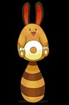 2016 absurd_res alpha_channel blush carniscorner colored ears_up female feral generation_2_pokemon hi_res nintendo open_mouth open_smile pawpads paws pokemon pokemon_(species) raised_paw sentret shaded shiny_pokemon smile socks_the_sentret solo spreading standing standing_on_tail toe_grab white_pawpads white_toes