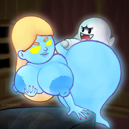 areola big_areola big_breasts big_butt blonde_hair blotchy_areola blue_body breast_grab breasts butt colored_nails duo erection fangs female foreskin genitals glans hair hand_on_breast hot_dogging huge_butt humanoid_genitalia humanoid_penis keyboard_instrument lips long_hair looking_back male male/female musical_instrument nails nipple_dip nipples open_mouth open_smile penis piano red_nails sex smile teeth text thick_lips tongue tongue_out pincoosh luigi's_mansion mario_bros nintendo melody_pianissima boo_(mario) ghost human mammal spirit 1:1 artist_name digital_media_(artwork) hi_res
