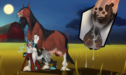 anal anal_penetration anatomically_correct anatomically_correct_genitalia anatomically_correct_penis animal_genitalia animal_penis anthro anthro_on_feral anthro_penetrated antlers anus backsack balls bareback barn bent_over bestiality biped blush bodily_fluids breath brown_body brown_fur butt clenched_teeth cum cum_drip cum_from_ass cum_in_ass cum_inside cutaway dominant dripping duo equine_genitalia equine_penis erection feral feral_penetrating feral_penetrating_anthro fur genital_fluids genitals grass grey_body grey_fur hooves horn interspecies larger_dom male male/male male_penetrated male_penetrating male_penetrating_male moon nude orgasm outside panting penetration penile penile_penetration penis penis_in_ass perineum plant precum quadruped sex size_difference sky teeth tree white_body white_fur kamelotnoah isaz_(caribou) deer equid equine horse mammal new_world_deer reindeer 2022 digital_media_(artwork) hi_res