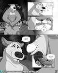 balls dialogue fellatio genitals grope knot male male/male oral penile penis sex text virgin misterstallion canid canine canis mammal wolf 4:5 comic english_text greyscale hi_res monochrome