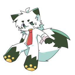 anthro bandage dipstick_ears dipstick_tail ear_markings front_view fur green_body green_ear_tips green_fur green_hands green_tail_tip head_tuft inner_ear_fluff looking_at_viewer male markings multicolored_body multicolored_ears multicolored_fur open_mouth simple_background solo tail tail_markings tuft two_tone_body two_tone_fur white_arms white_background white_body white_fur white_tail ranshinumeda334 hatogaya canid canine canis mammal wolf 1:1 2025 hi_res