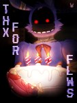 anthro bandage bandaged_arm bodily_fluids bow_tie cake candle celebration dessert faceless_character fire food food_fetish food_play fur genital_fluids genitals machine male penis precum purple_body purple_fur red_eyes solo teeth text hornbunxx five_nights_at_freddy's five_nights_at_freddy's_2 scottgames withered_bonnie_(fnaf) animatronic lagomorph leporid mammal rabbit robot digital_drawing_(artwork) digital_media_(artwork) hi_res watermark