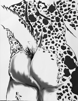 anthro duo extreme_size_difference fur hair larger_anthro larger_male macro_panther male male/male micro nude size_difference smaller_anthro smaller_male tail nondu max_(canadian1579) nondu_the_panther equid equine felid feline horse leopard mammal pantherine hi_res