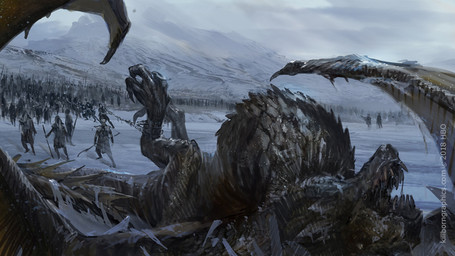 army bound chain chained cold death detailed_background feral freezing group membrane_(anatomy) membranous_wings mountain open_mouth outside snow tail teeth wings robert_simon european_mythology game_of_thrones mythology viserion dragon mythological_creature mythological_scalie scalie undead western_dragon wyvern zombie 16:9 detailed digital_media_(artwork) digital_painting_(artwork) painting_(artwork) widescreen