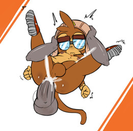 anal anal_penetration anthro balls bodily_fluids broken_glasses brown_body brown_fur clothing cum cum_in_ass cum_inside cum_while_penetrated drooling eyewear fist footwear full_nelson full_nelson_(legs_held) fur genital_fluids genitals glasses headgear headwear male male/male mostly_nude_male penetration penis questionable_consent saliva shaking solo_focus tail trembling vono bloons_tower_defense ninja_kiwi etienne_(bloons) haplorhine mammal monkey primate 2023