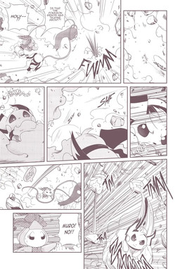 8_panel_comic ambiguous_gender bodily_fluids cheek_spots dialogue exclamation_point eyebrows feral flying fur group hair jumping leaf motion_lines mouth_closed question_mark rock scarf sound_effects speech_bubble sweat sweatdrop talking_to_another text umikit nintendo pokemon pokemon_mystery_dungeon spike_chunsoft gladdiop_(aots) koko_(aots) muro_(aots) altaria generation_2_pokemon generation_3_pokemon generation_5_pokemon petilil pichu pokemon_(species) 2026 comic english_text female_(lore)