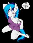 2014 ? ??? alpha_channel anthro anthrofied blue_hair clothing cutie_mark earbuds equine female friendship_is_magic hair headphones hooves horn horse kneeling mammal my_little_pony plain_background pony purple_eyes shirt transparent_background two_tone_hair unicorn vinyl_scratch_(mlp) zomgitsalaura
Rating: Safe
Score: 8
User: 2DUK
Date: February 21, 2014