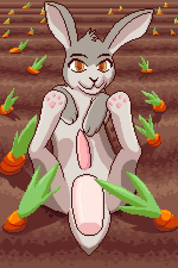 anal anal_penetration animal_genitalia animal_penis carrot disembodied_penis duo farm feral feral_penetrated first_person_view food genitals lagomorph_penis looking_at_viewer lying male male/male on_back penetration penis plant scut_tail short_tail tail vegetable hrelterskrelter hare human lagomorph leporid mammal rabbit 2:3 digital_media_(artwork) pixel_(artwork)