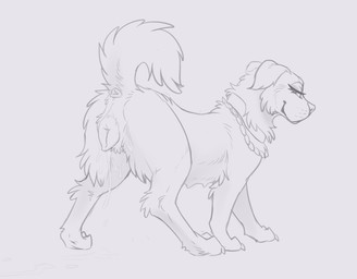 anatomically_correct anatomically_correct_genitalia anatomically_correct_vulva animal_genitalia animal_vulva anus bodily_fluids canine_genitalia canine_vulva dripping eyelashes female feral floppy_ears genital_fluids genitals raised_tail seductive smile solo tail tail_anus vaginal_fluid_drip vaginal_fluids vulva digitoxici canid canine canis domestic_dog mammal molosser mountain_dog saint_bernard greyscale hi_res monochrome sketch