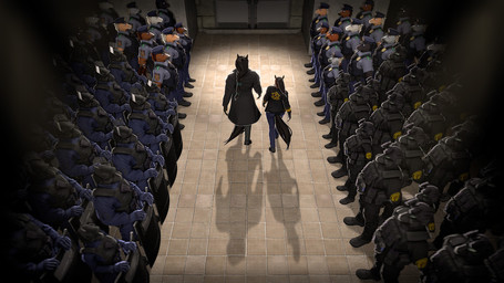 anthro armor black_body black_fur black_hair bottomwear breasts brown_body brown_fur brown_hair bulletproof_vest clothed clothed_anthro clothed_female clothed_male clothing coat female footwear fur grey_body grey_fur group hair headgear helmet jacket male multicolored_body multicolored_fur pants police police_badge police_hat police_uniform riot_gear riot_shield shoes standing tan_body tan_fur topwear trenchcoat two_tone_body two_tone_fur uniform white_body white_fur white_hair petruz petruz_(modeler) bailong_(petruz) ryuma_(petruz) equid equine horse mammal 16:9 3d_(artwork) digital_media_(artwork) hi_res source_filmmaker_(artwork) widescreen