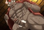 abs anthro balls genitals humanoid_genitalia humanoid_penis male muscular muscular_anthro muscular_male nipples pecs penis solo vein veiny_muscles veiny_penis fu_ren_chi lifewonders tokyo_afterschool_summoners gyumao_(tas) bovid bovine cattle mammal censored hi_res