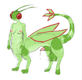 animal_genitalia bodily_fluids genital_fluids genitals gynomorph intersex leaking_precum nipples pink_nipples precum sheath sheathed_tapering_penis solo drkside mythology nintendo pokemon dragon flygon generation_3_pokemon mythological_creature mythological_scalie pokemon_(species) scalie taur absurd_res hi_res