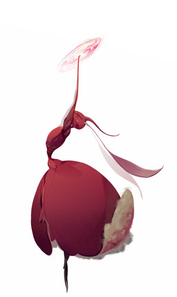 antennae_(anatomy) anthro bottomwear clothing dancing eyes_closed female holding_object holding_weapon horn long_antennae raised_arm red_body red_clothing simple_background skirt small_waist solo wasp_waist weapon ozzel skarrsinger_karmelita ant arthropod hymenopteran insect skarr 2025 hi_res