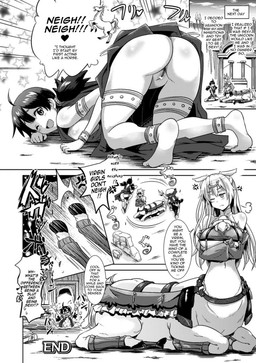 all_fours angry anklet big_breasts bottomless bracelet breasts clothed clothing crawling duo exclamation_point feet female hair heart_symbol hindpaw hooves horn human_on_taur interrobang interspecies jewelry kick long_hair looking_at_viewer looking_back looking_down monster_girl_(genre) one_eye_closed outside paws pigtails question_mark sitting smile text under_boob water wet shiraha_mato european_mythology greek_mythology mythology centaur equid equid_taur equine human humanoid_taur mammal mammal_taur mythological_creature mythological_equine taur unicorn 2014 comic english_text greyscale hi_res japanese_text monochrome