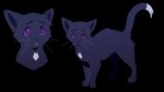 16:9 2020 alpha_channel ambiguous_gender black_body black_fur cel_shading digital_drawing_(artwork) digital_media_(artwork) dipstick_tail domestic_cat feet felid feline felis feral fur hi_res male_(lore) mammal markings meow286 paws purple_eyes purple_sclera quadruped ravenpaw_(warriors) shaded simple_background solo standing tail tail_markings warriors_(book_series) whiskers white_background white_markings widescreen