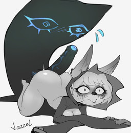 ass_up bent_over big_butt big_ears breasts butt cleavage clothed clothing duo ears_through_hood female genitals hood hot_dogging male male/female penis sex shortstack thick_thighs vein veiny_penis wide_eyed wide_hips jazzelart league_of_legends riot_games tencent shadow_(lol) vex_(lol) humanoid shadow_creature yordle absurd_res hi_res