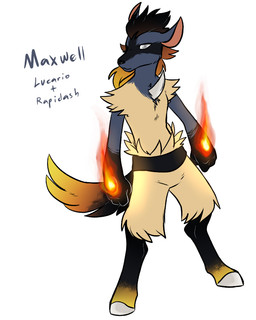 anthro blind blue_body blue_fur disability elemental_manipulation fire fire_manipulation fur grey_eyes male simple_background solo tail tan_body tan_fur text white_background thewarnerbro nintendo pokemon fan_character maxwell_(thewarnerbro) canid canine generation_1_pokemon generation_4_pokemon hybrid lucario mammal pokemon_(species) rapidash 2016 4:5 digital_media_(artwork)