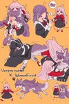 anthro anthro_to_feral biped biped_to_quadruped black_cloud blush bodily_fluids bow_ribbon breath clothing collar collar_only covering covering_self cute_fangs diagram dog_walking domestication duo embarrassed fangs female feral feral_transformation feral_with_hair fluffy fluffy_chest fluffy_ears fluffy_tail forced forced_transformation fur hair human_to_anthro human_to_feral leash maid_uniform modest motion_lines nude pawpads paws purple_body purple_fur purple_hair quadruped saliva saliva_string shocked simple_background species_transformation speech_bubble sudden_nudity tail teeth text transformation uniform walking wardrobe_malfunction yellow_background yellow_eyes young young_female young_humanoid 1pikikun mythology canid canine human humanoid mammal mythological_canine mythological_creature vampire werecanid werecanine werecreature werewolf 2023 absurd_res colored digital_drawing_(artwork) digital_media_(artwork) english_text hi_res shaded simple_shading