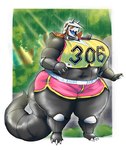 anthro anthrofied big_breasts breasts female forest huge_breasts outside plant skirts solo thick_thighs tree rchammer nintendo pokemon sakura_(rchammer) aggron generation_3_pokemon pokemon_(species) hi_res