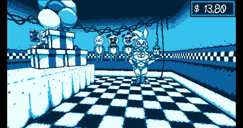 anthro baseboard bib blue_clothing blue_underwear blue_wall box breasts cleavage_cutout clothing container cutout drawing_(object) female female_anthro fingers furniture gift_box hud machine mod nipples screencap solo standing table underwear wall_(structure) chaoskres five_nights_at_freddy's five_nights_at_freddy's_2 five_nights_at_frickbear's_(series) five_nights_at_frickbear's_3 scottgames cupcake_(fnaf) cupcake_(frickbear's) toy_chica_(fnaf) toy_chica_(frickbear's) animatronic avian bird chicken galliform phasianid robot 2026 3d_(artwork) digital_media_(artwork) pixel_(artwork)