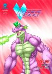 2016 anthro anthrofied comic dragon english_text fire friendship_is_magic hasbro hi_res male muscular muscular_anthro muscular_male my_little_pony mythological_creature mythological_scalie mythology pecs pia-sama scalie solo spike_(mlp) text