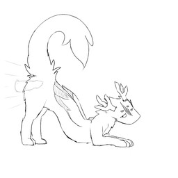 all_fours animal_genitalia animal_penis antlers ass_up butt_tuft canine_genitalia canine_penis digitigrade duo eyebrows feathered_wings feathers female female_focus female_penetrated feral fluffy fluffy_tail fur genitals glory_hole half-closed_eyes horn internal knot looking_aside looking_at_viewer male male/female male_penetrating male_penetrating_female markings narrowed_eyes paws penetration penile penile_penetration penis penis_in_vagina sex simple_background solo_focus tail tail_tuft tuft vaginal vaginal_penetration white_background wings aquest mythology madrigal_(aquest) dragon flute_dragon furred_dragon furred_scalie mythological_creature mythological_scalie scalie 1:1 2015 monochrome sketch
