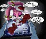 2013 anthro babs_bunny blue_eyes blush butt christmas clothing cub dialog english_text female flat_chested fur furnut hat hindpaw holidays hologram lagomorph looking_at_viewer makeup mammal nervous nipples open_mouth paws pussy rabbit santa_hat sci-fi slit solo spread_legs spreading stockings sweat text tiny_toon_adventures tiny_toons toes tongue video_games warner_brothers young
Rating: Explicit
Score: 15
User: furnut5158
Date: December 25, 2013