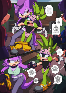 assisted_exposure atomic_wedgie blush bodily_fluids bottomwear bottomwear_down bullying childish_panties clothed clothing embarrassed female group hand_holding humiliation humiliation_fetish panties pants pants_around_ankles pants_down pantsing partially_clothed profanity tears text underwear walk_of_shame wedgie wedgie_fetish wet_willy euf-dreamer idw_publishing sega sonic_the_hedgehog_(comics) sonic_the_hedgehog_(idw) sonic_the_hedgehog_(series) bre_the_kangaroo_(sonic_oc) surge_the_tenrec afrosoricid kangaroo macropod mammal marsupial tenrec comic english_text hi_res sibling_(lore) sister_(lore) sisters_(lore)