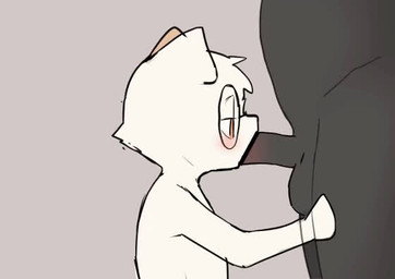 adult_on_child adult_on_young age_difference anthro balls blush censor_bar deep_throat duo eyewear faceless_character faceless_male fellatio fur genitals glasses grey_background ineffective_censorship male male/male nude oral oral_penetration penetration penile penis sex shota simple_background standing white_body white_fur young manmosu_marimo bincu marei canid canine canis domestic_dog mammal 2025 2d_animation animated censored frame_by_frame no_sound short_playtime webm